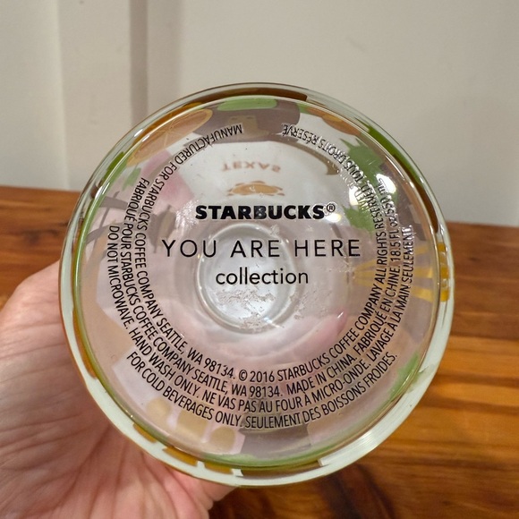 NEW Starbucks 2016 You Are Here Collection TEXAS Glass Water Bottle - Picture 5 of 6